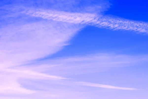 Modrá Obloha Mraky Abstraktní Složení Přírody — Stock fotografie