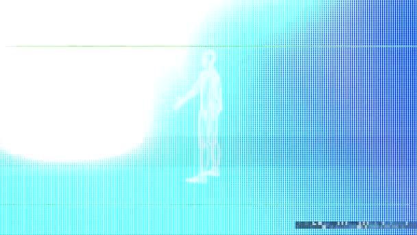 Visuella Videoeffekter Buller Bakgrund Bildskärm Buller Glitch Effekt Glitch Brus — Stockvideo