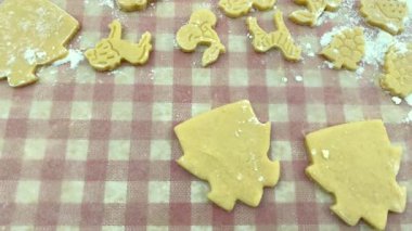 Kurabiye yapma süreci. Ev mutfağı