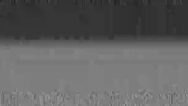 Störung Und Erfassung Von Störsignalen Verfallssignal Rauschsignalsammlung Retro Pixel Fernseher — Stockvideo