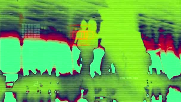 Display Thermal Camera Monitoring Thermal Camera Public Places — Stock Video