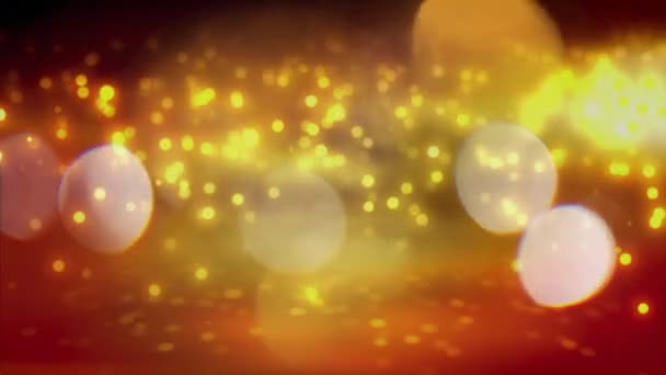 Luzes Festivas Natal Desfocadas Com Bokeh — Vídeo de Stock