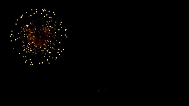 Colorido Sin Costuras Fondo Fuegos Artificiales Reales — Vídeos de Stock