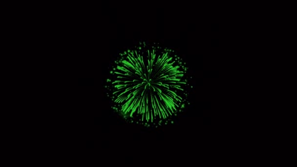 Sovrapposizione Fuochi Artificio Colorati Senza Cuciture Festive Sfondo Fuochi Artificio — Video Stock