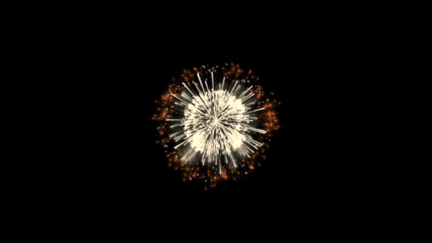 五彩缤纷的烟火罩在上面 真正烟火背景的节日无缝 — 图库视频影像