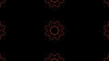 Siyah arkaplanda hareket eden Kar Taneleri ile kusursuz bir döngü arkaplanı.