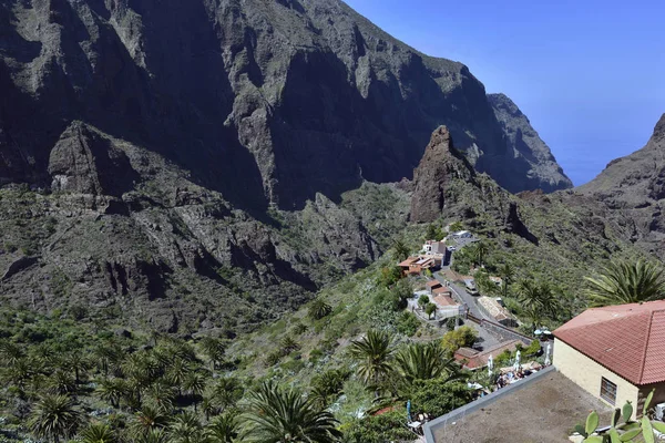 Klein Dorpje Masca Tenerife Het Dorp Ligt Een Hoogte Van — Stockfoto