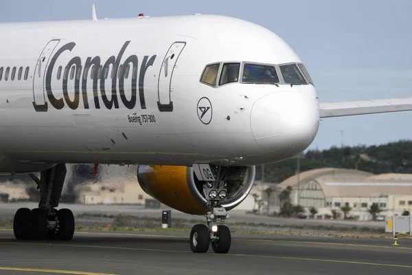 Las Palmas Listopadu Boeing 757 330 Condor Podle Pojezdové Dráhy — Stock fotografie