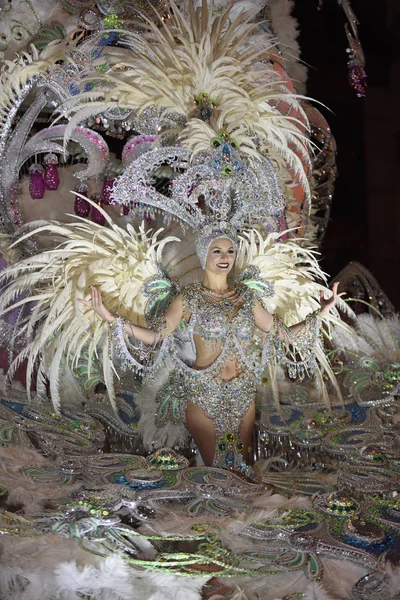 TENERIFE, MARCH 2: Great parade on the street announcing that Ca — Stock Photo, Image