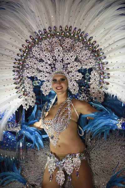 TENERIFE, MARCH 2: Great parade on the street announcing that Ca — Stock Photo, Image