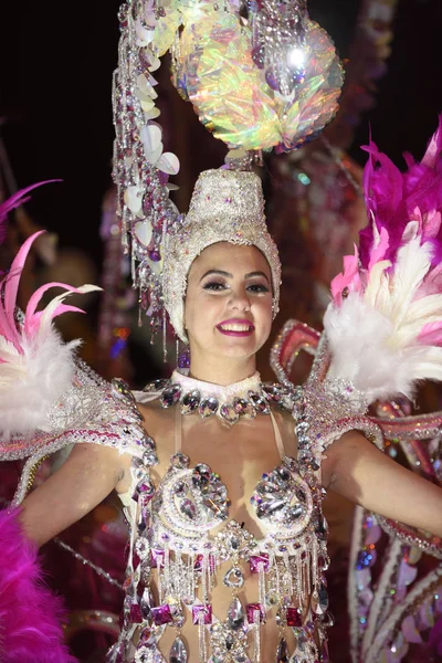 TENERIFE, MARCH 2: Great parade on the street announcing that Ca — Stock Photo, Image