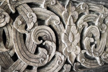 Tahta tahtaya Tayland sanatı oyması