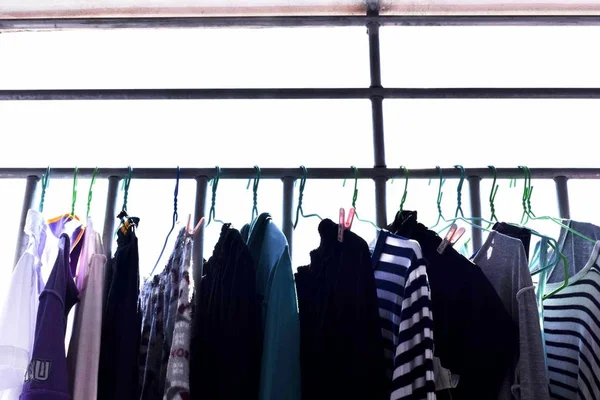 Roupas Gangue Para Secar Sol — Fotografia de Stock