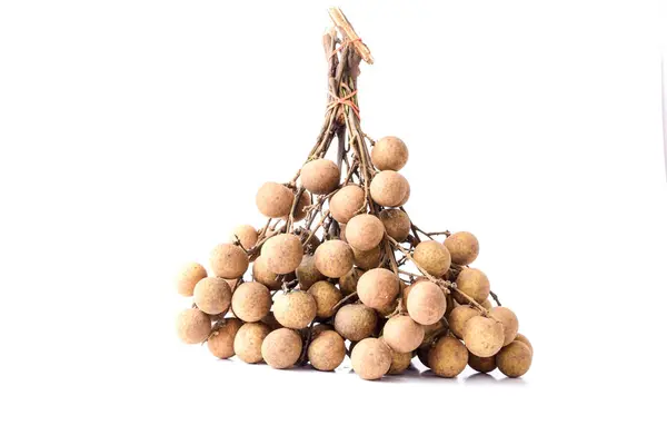 Longan Fresco Sobre Fondo Blanco — Foto de Stock