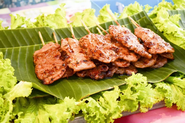 Geroosterd Rundvlees Straat Voedsel Thailand — Stockfoto