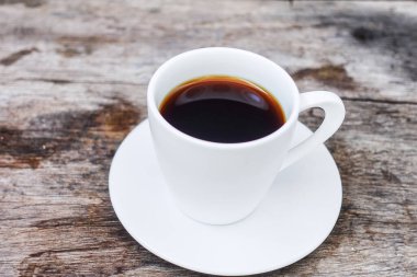 Taze sıcak kahve. Yakın çekim.