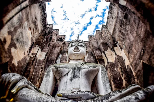 Estatua Buddha Wat Mahathat Ayutthaya Tailandia — Foto de Stock