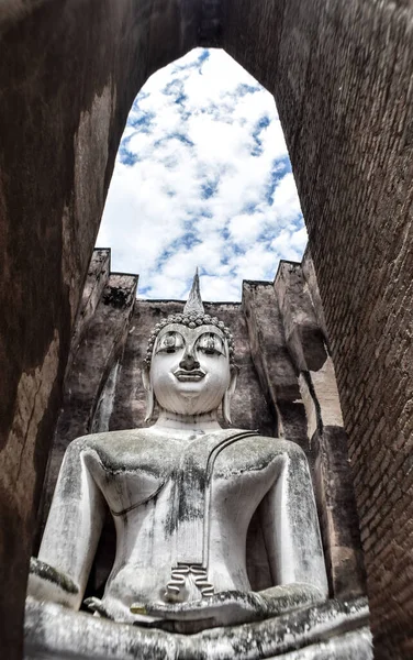 Wat Mahathat Templo Del Buddha Reclinado Ciudad Ayutthaya Tailandia — Foto de Stock