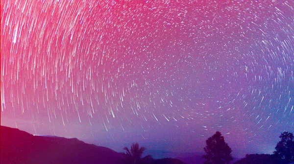 Hvězdné Nebe Mraky Hvězdami — Stock fotografie