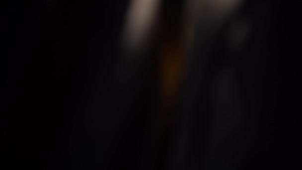 Абстрактный Черный Градиентный Фон Размыт Солнечный Луч Света Темноте — стоковое видео