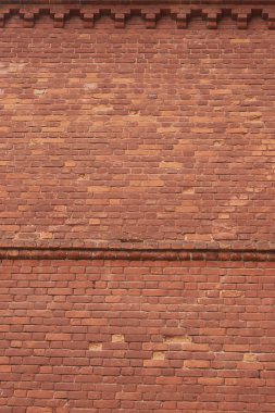 vignetted köşeli kırmızı tuğla duvar dokusu grunge arkaplan,