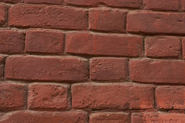 Red Backstein Wand Textur Grunge-Hintergrund mit vignettierten Ecken, — Stockfoto