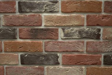 Vintage ton stili ve dikey çerçeve, dış mimari tasarım konsepti kumtaşı tuğla duvar arka plan soyut desen kadar yakın