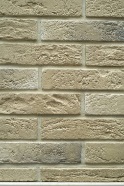 Vintage ton stili ve dikey çerçeve, dış mimari tasarım konsepti kumtaşı tuğla duvar arka plan soyut desen kadar yakın