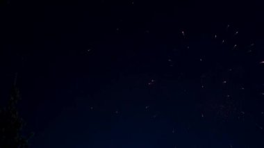 Göz kamaştırıcı havai fişekgece gökyüzünü aydınlatır.