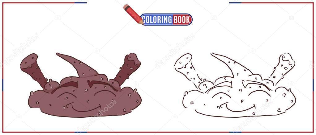 poop character decorating for children
