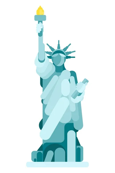 Statue simple du Monument américain de la Liberté — Image vectorielle