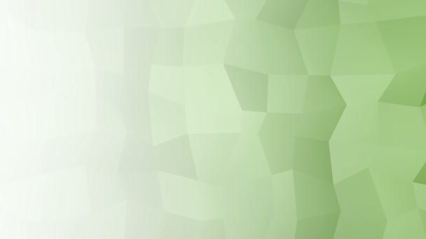 抽象动态运动中的绿白色几何背景 — 图库视频影像