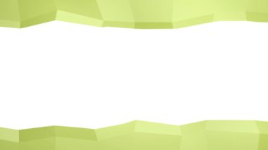Açık yeşil soyut geometrik çerçeve ince dinamik hareket, beyaz