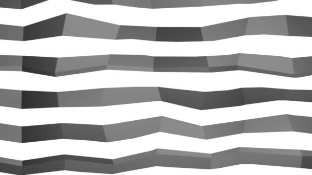 Black White Striped Background Abstract Motion — Stock Video