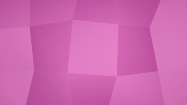 Roze Vierkante Achtergrond Abstracte Dynamische Beweging — Stockvideo