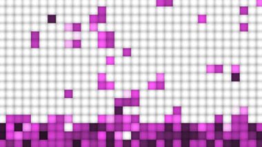 Yığılmış blokların pembe renk tonlarında, beyaz üzerine grafik arka planı