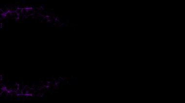 Siyah arka plan üzerinde akan hareket te parlayan parçacıkların soyut enerji akışı