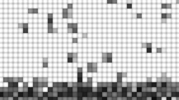 黒と白の積み重ねられたブロックのグラフィック背景 — ストック動画