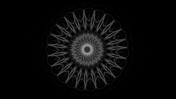 Bellissimo Modello Mandala Mistico Loop Senza Soluzione Continuità — Video Stock