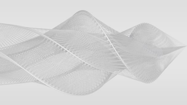 Formes blanches fluides abstraites, sur fond blanc .