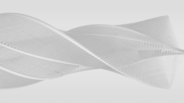 Structures blanches courbes - fond design abstrait, isolé sur blanc 