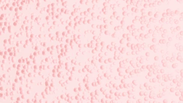 Fondo Rojo Abstracto Con Burbujas Movimiento Bucle Sin Costuras — Vídeo de stock