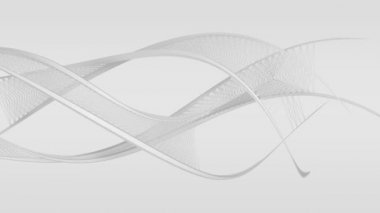 Akan harekette soyut kavisli beyaz yapıların tasarım arka planı