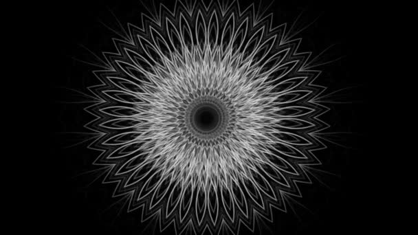 神秘装饰图案与旋转元素 无缝循环 — 图库视频影像