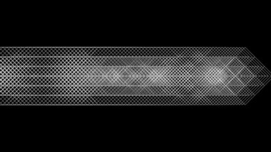 Geometrik grafik stilinde akan ok, siyah arka plan.