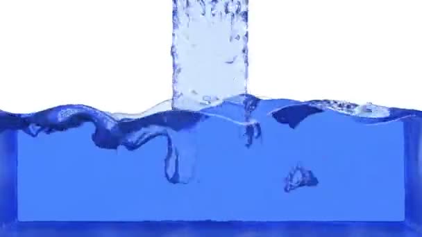 Νερό Πλήρωσης Οθόνη Συμπεριλαμβάνεται Μάσκα Άλφα — Αρχείο Βίντεο