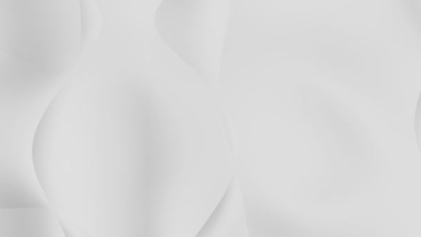 Fond Blanc Moderne Avec Des Vagues Surface Lisses Boucle Sans — Video