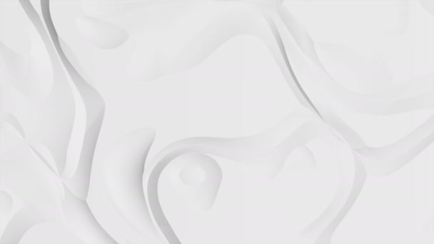 Елегантний Білий Дизайн Фон Абстрактними Структурами Русі — стокове відео