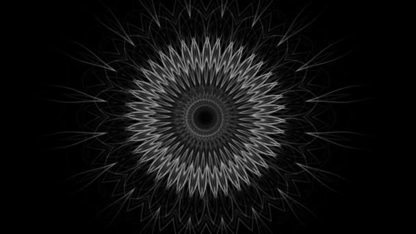 Abstract Ornament Rotating Elements Seamless Looping — Stock Video