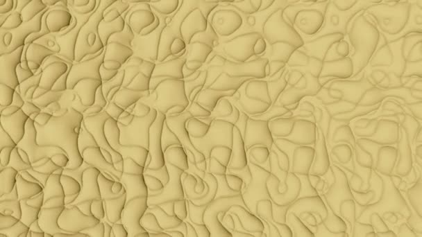 Fundo Amarelo Abstrato Com Estrutura Linha Fina Movimento Loop Sem — Vídeo de Stock